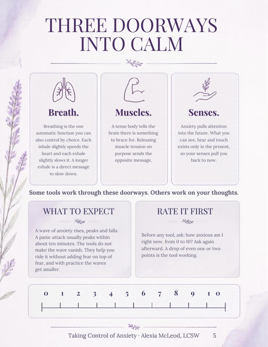 Taking Control of Anxiety — sample page 5
